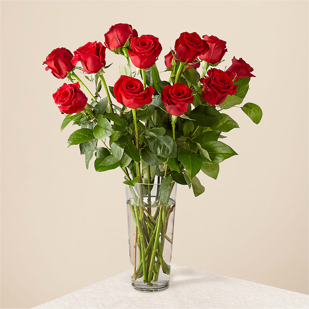 Long Stem Red Rose Bouquet – A Floral Gallery, Clayton MO