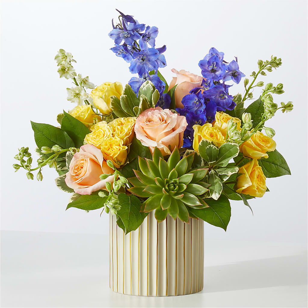 Cobalt Reverie Bouquet – A Floral Gallery, Clayton MO