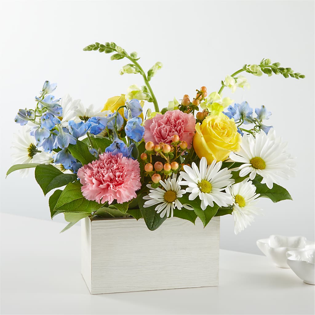 Sun Salutation Box Bouquet – A Floral Gallery, Clayton MO