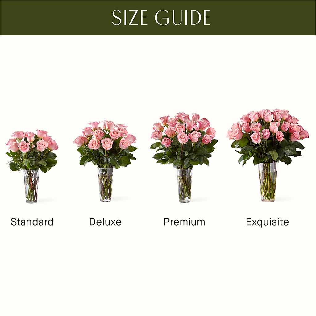 Long Stem Pink Rose Bouquet – A Floral Gallery, Clayton MO