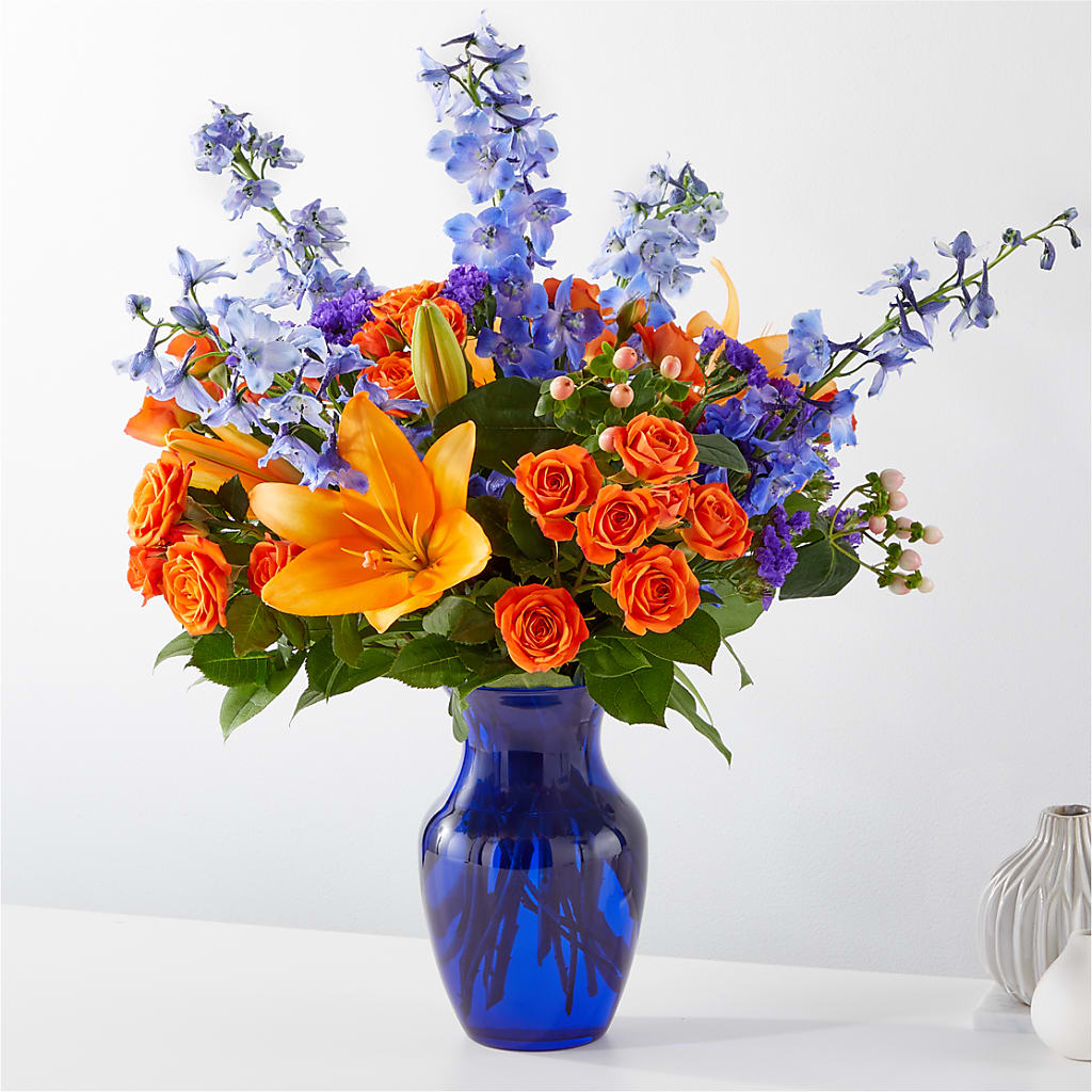 Radiant Citrus Bouquet – A Floral Gallery, Clayton MO