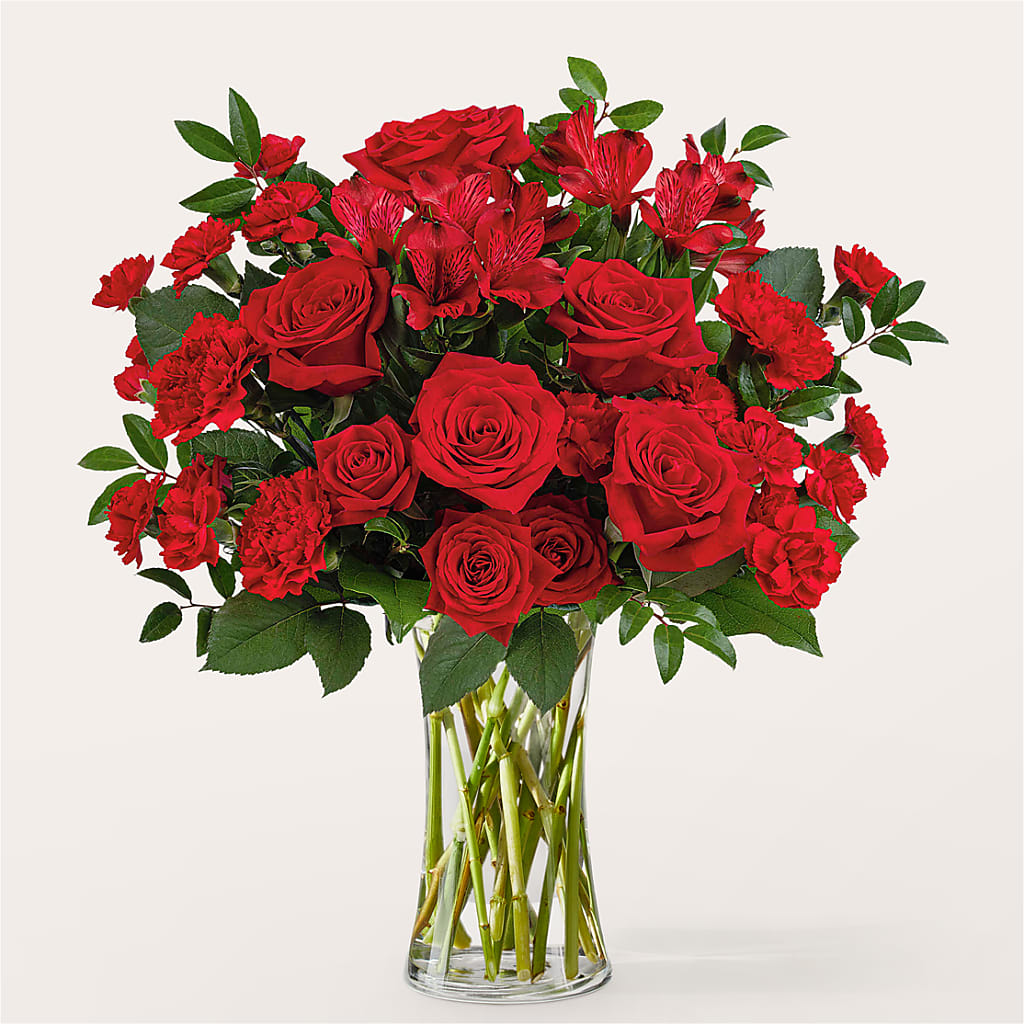 Brilliant Ruby Bouquet – A Floral Gallery, Clayton MO