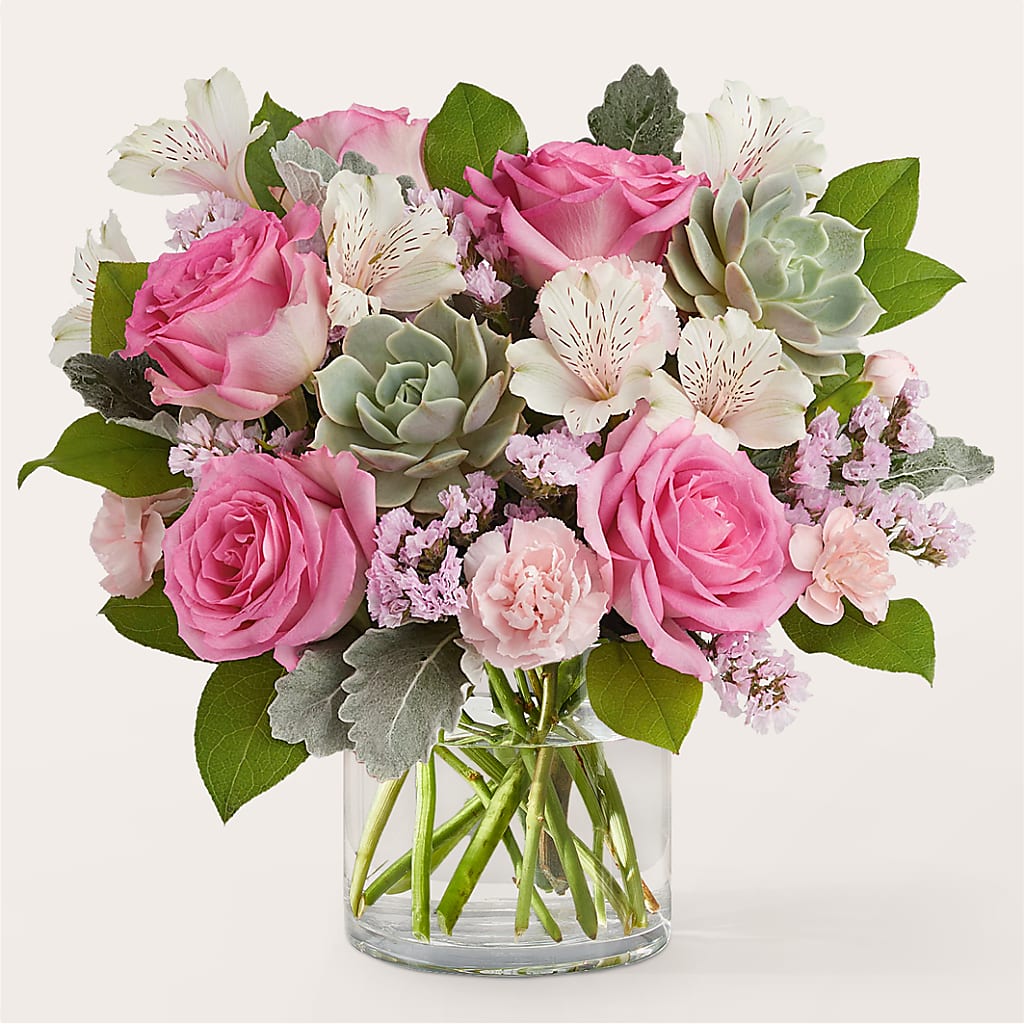 Dusty Rose Bouquet – A Floral Gallery, Clayton MO