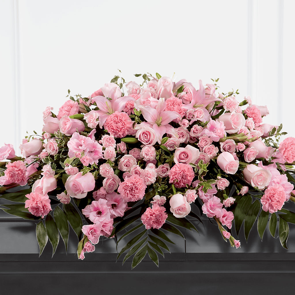 Garden of Comfort Casket Spray (Standard) – A Floral Gallery, Clayton MO
