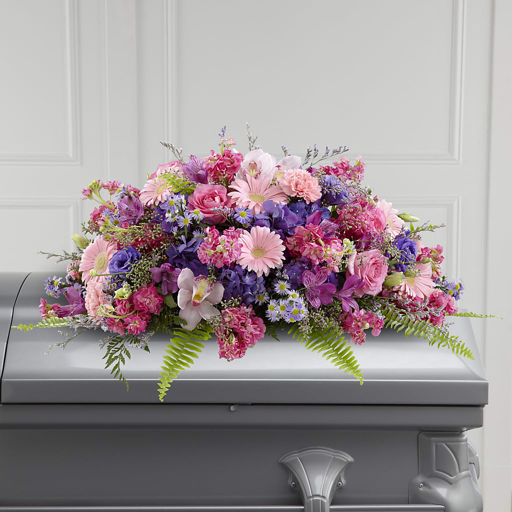 Glorious Garden Casket Spray – A Floral Gallery, Clayton MO