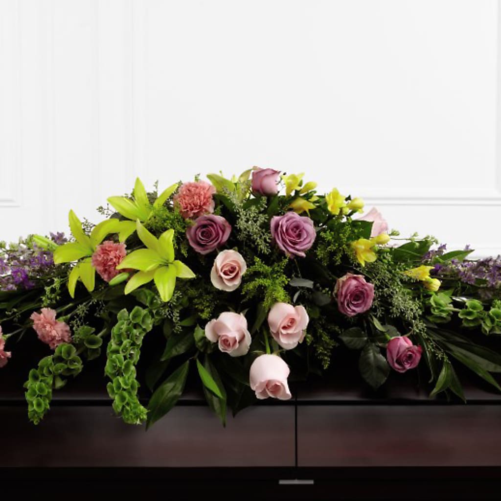 Forever Beloved Casket Spray – A Floral Gallery, Clayton MO