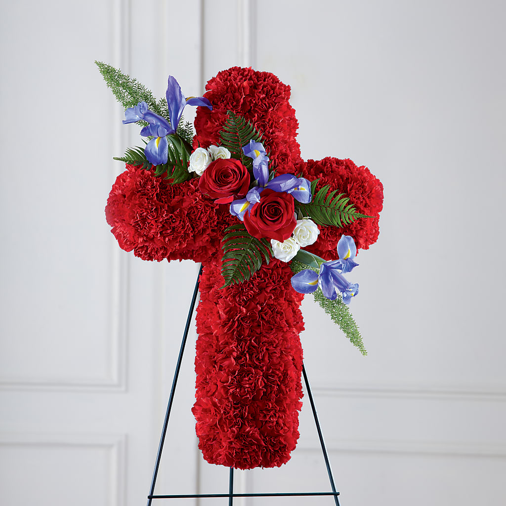 Faithful Hero Floral Cross – A Floral Gallery, Clayton MO