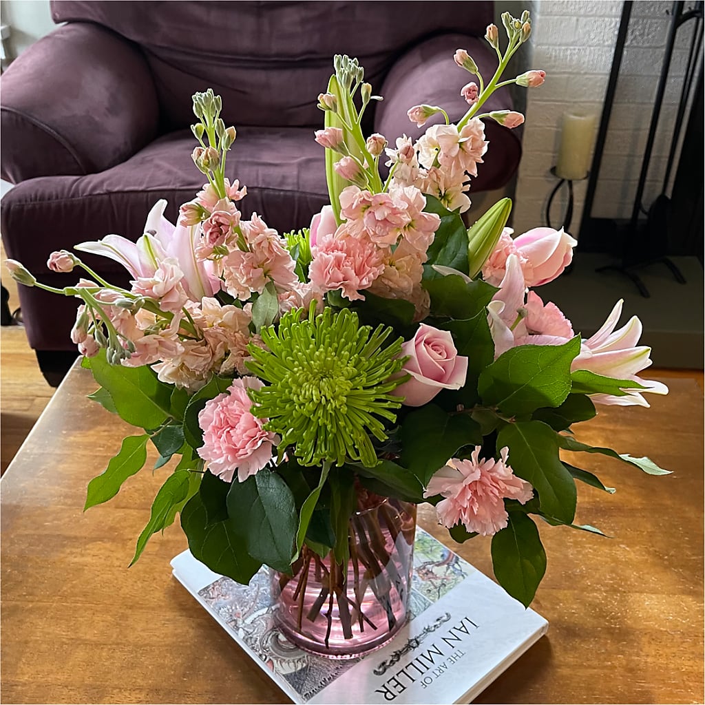 Pretty in Pink Bouquet – A Floral Gallery, Clayton MO