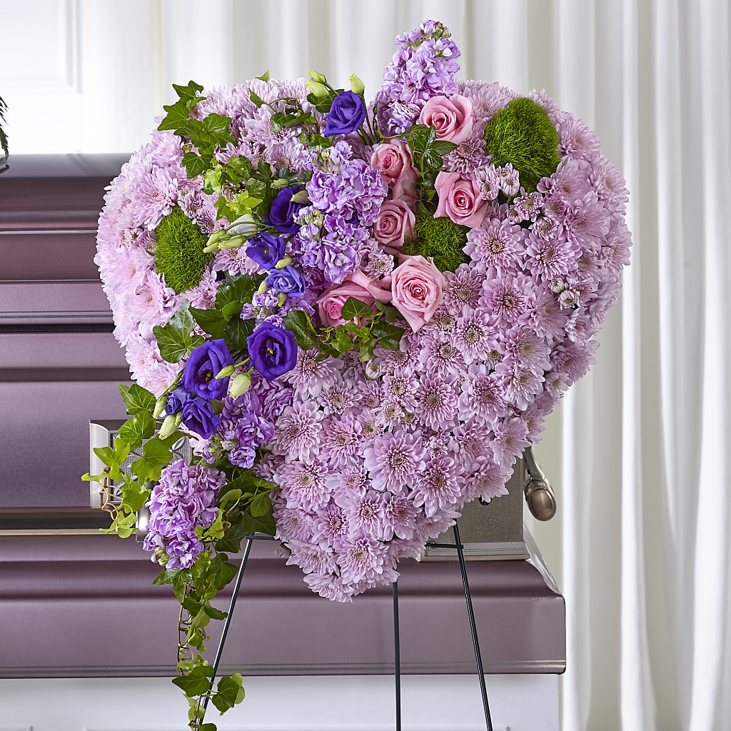 Treasured Love Standing Heart – A Floral Gallery, Clayton MO