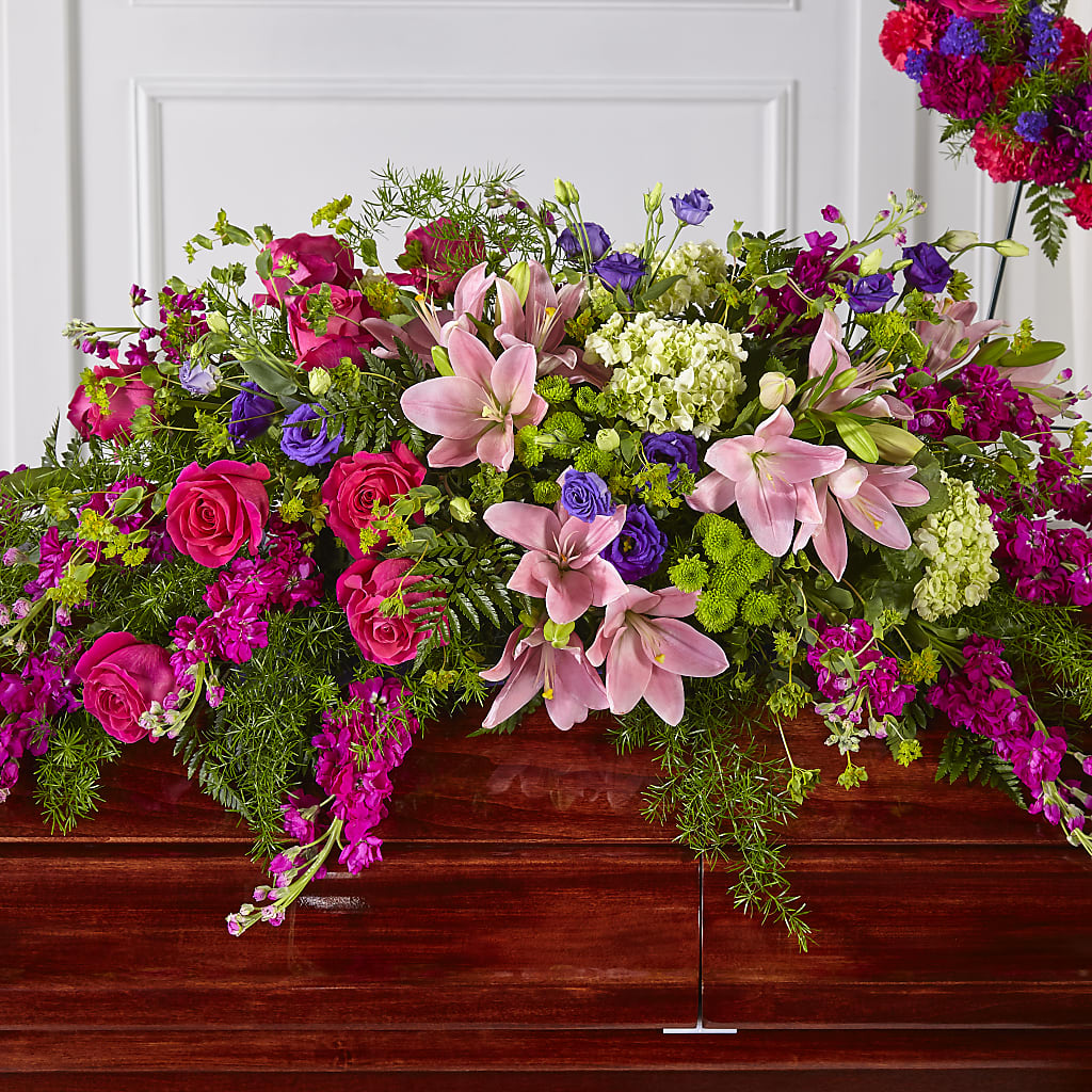 Radiant Tribute Casket Spray – A Floral Gallery, Clayton MO