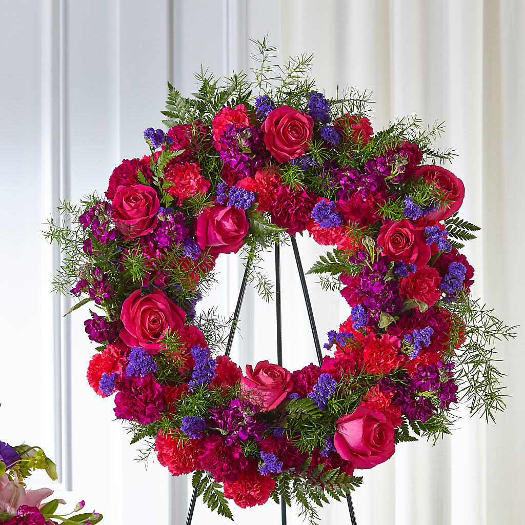 Calming Colors Wreath – A Floral Gallery, Clayton MO
