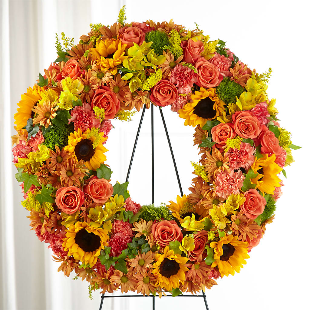 Autumnal Memories Wreath (Standard) – A Floral Gallery, Clayton MO