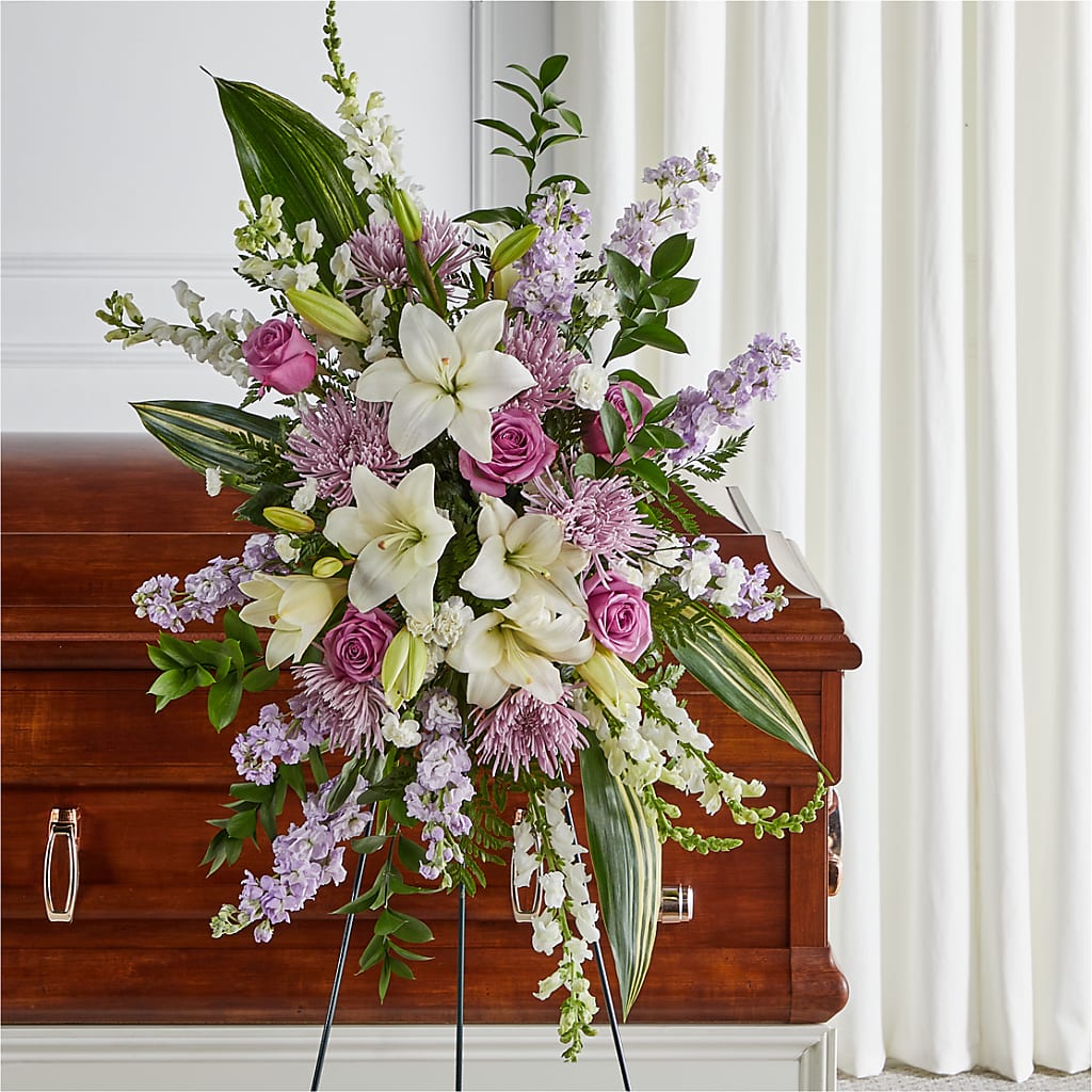 Grateful Hearts Standing Spray – A Floral Gallery, Clayton MO