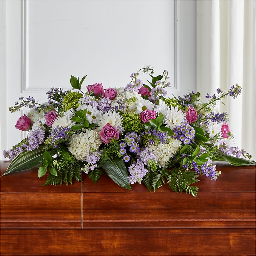 Meadows of Serenity Casket Spray – A Floral Gallery, Clayton MO
