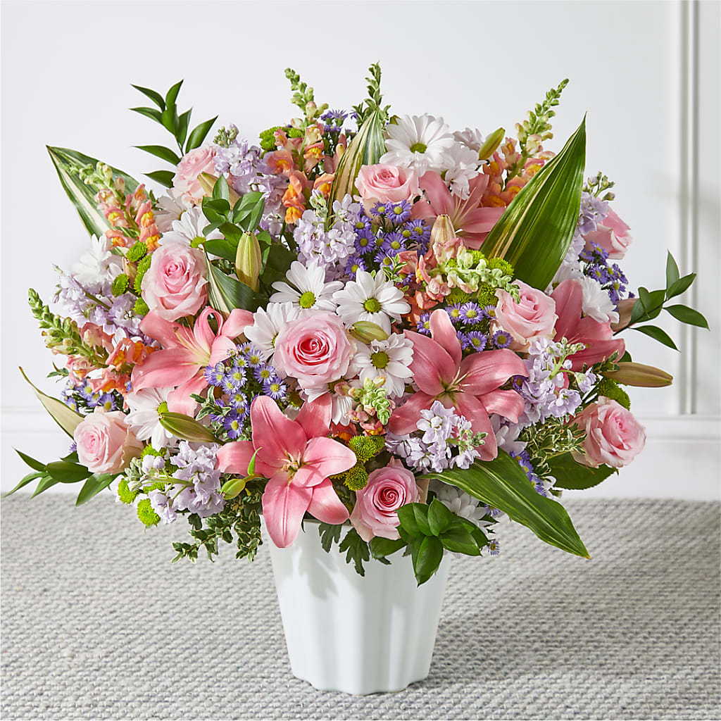 Abundant Compassion Floor Basket – A Floral Gallery, Clayton MO