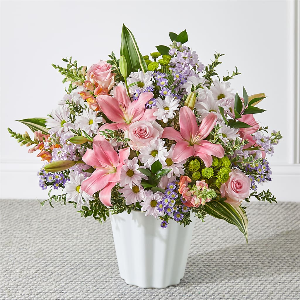 Abundant Compassion Floor Basket – A Floral Gallery, Clayton MO