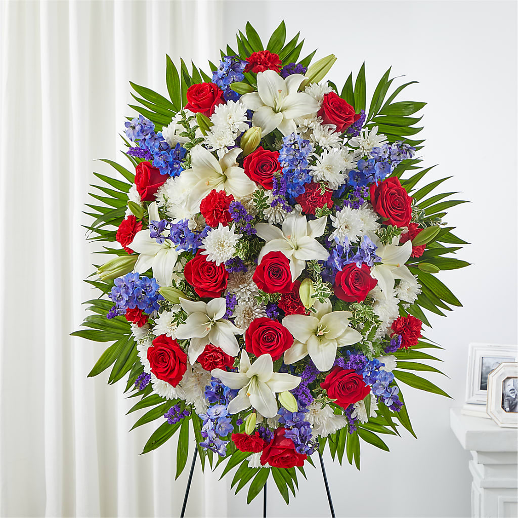 Cherished Service Standing Spray – A Floral Gallery, Clayton MO