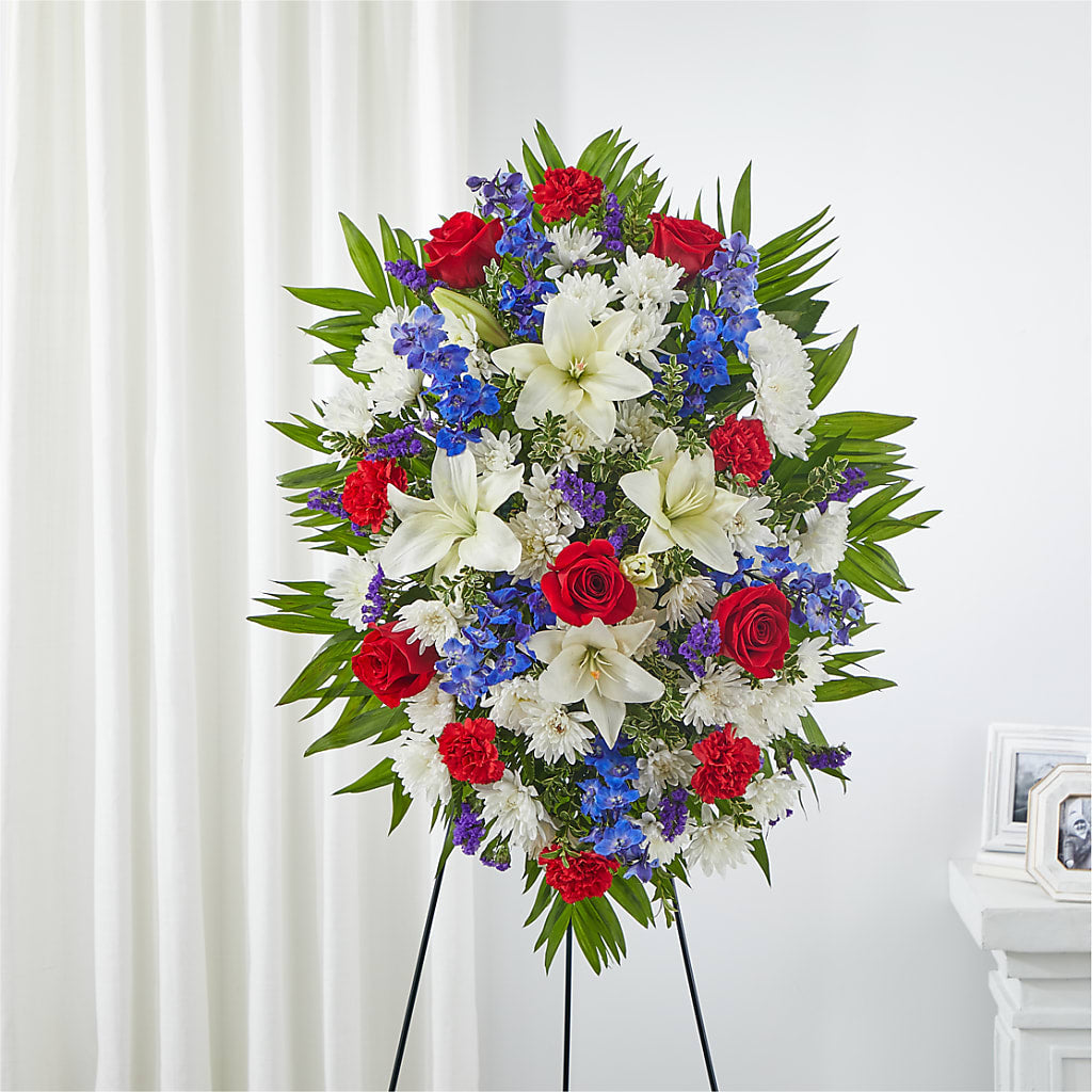 Cherished Service Standing Spray – A Floral Gallery, Clayton MO