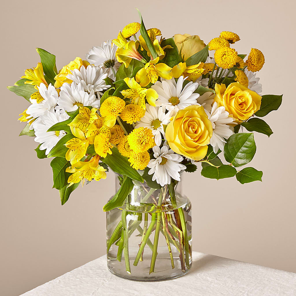 Sunny Sentiments Bouquet – A Floral Gallery, Clayton MO
