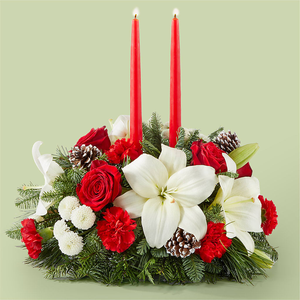 Seasonal Festivities Centerpiece – A Floral Gallery, Clayton MO