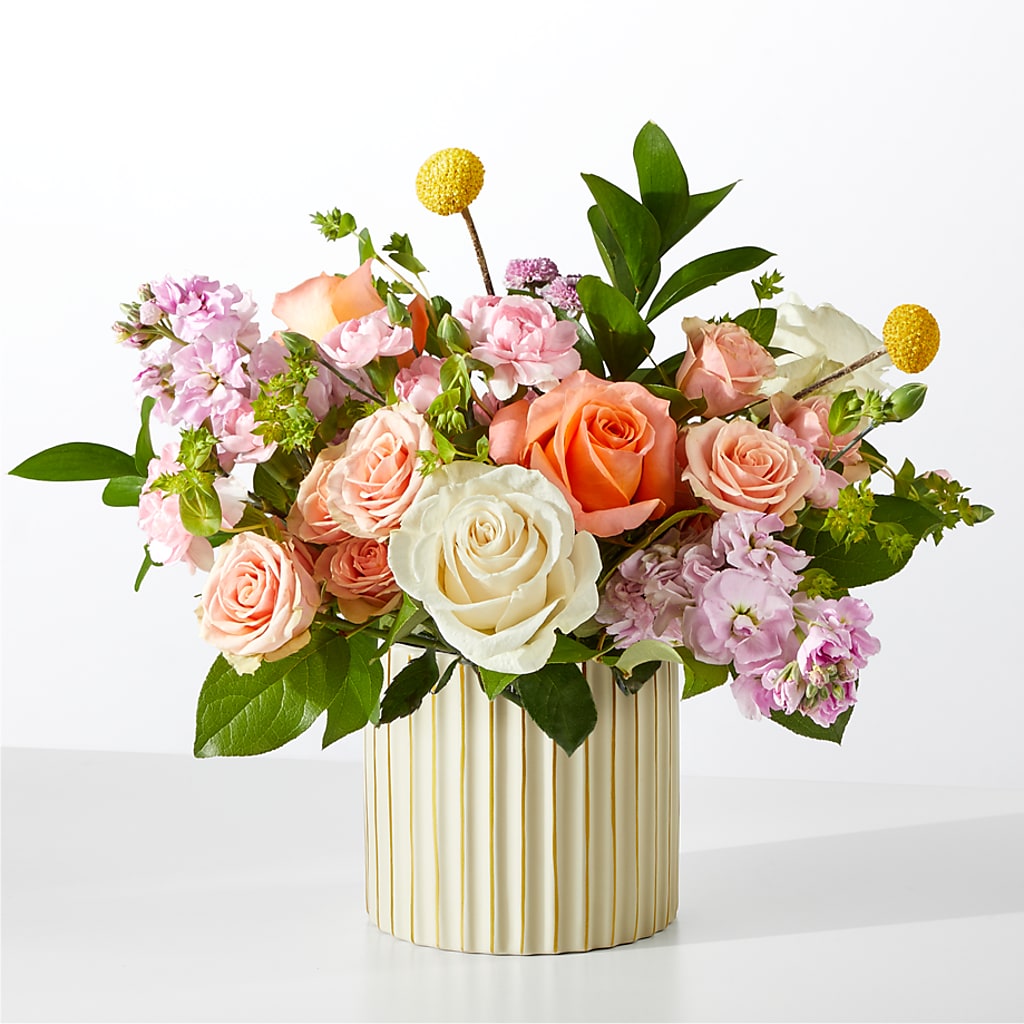 French Market Bouquet with Ivory Vase – A Floral Gallery, Clayton MO