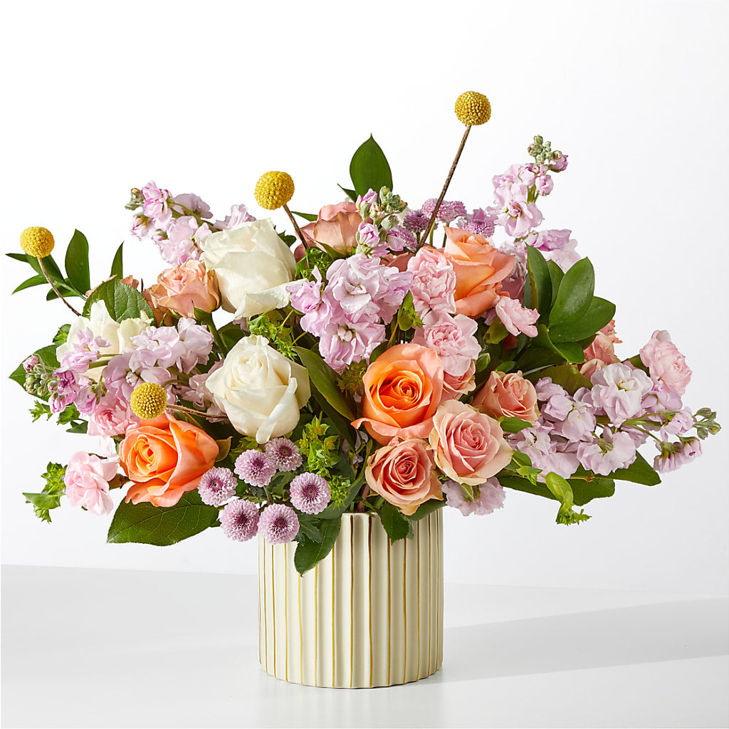 French Market Bouquet with Ivory Vase – A Floral Gallery, Clayton MO