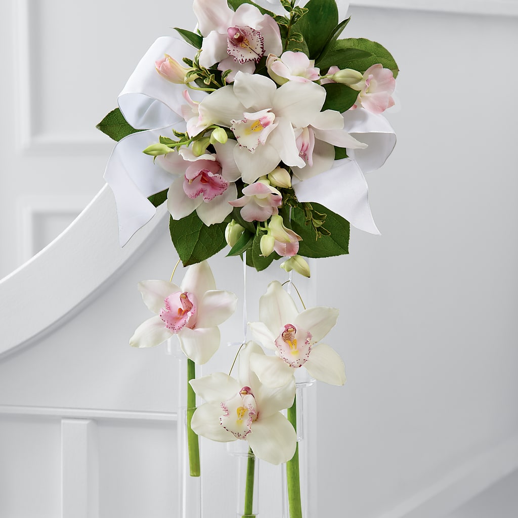 Perfect Entrance Pew Arrangement – A Floral Gallery, Clayton MO
