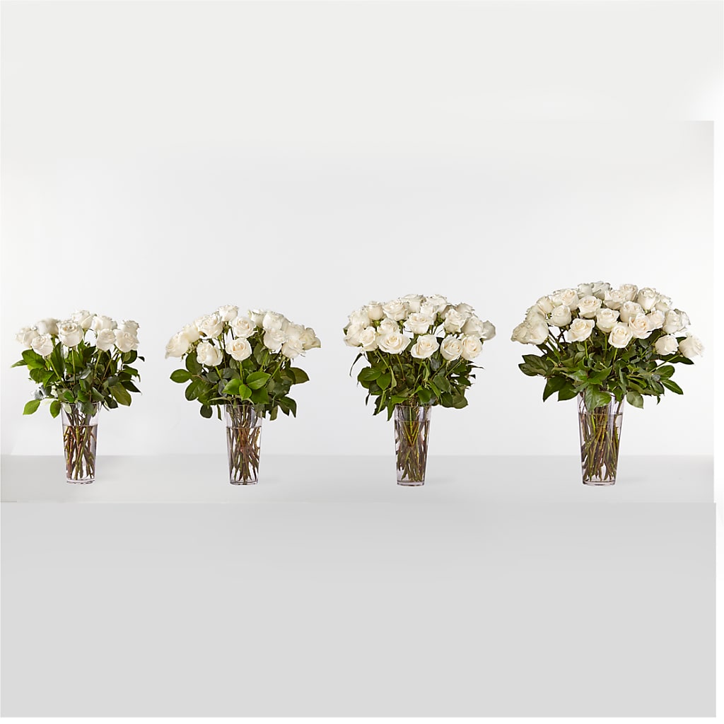Long Stem White Rose Bouquet –  A Floral Gallery, Clayton MO
