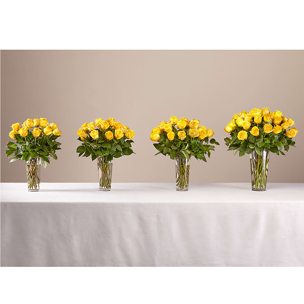 Long Stem Yellow Rose Bouquet –  A Floral Gallery, Clayton MO