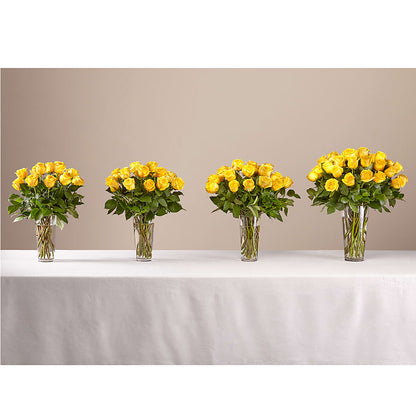 Long Stem Yellow Rose Bouquet –  A Floral Gallery, Clayton MO