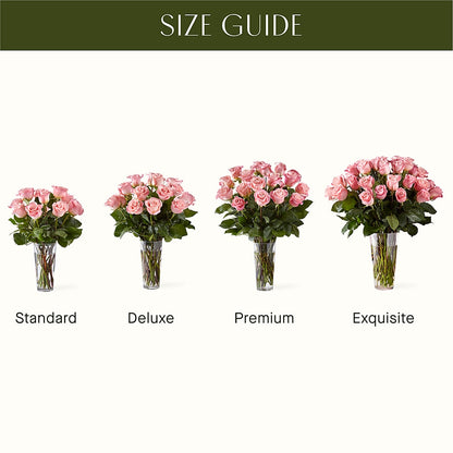 Long Stem Pink Rose Bouquet –  A Floral Gallery, Clayton MO