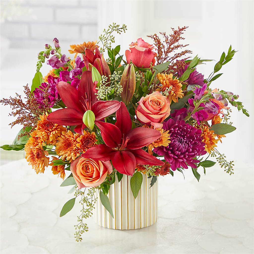 Burgundy Landscape Bouquet –  A Floral Gallery, Clayton MO