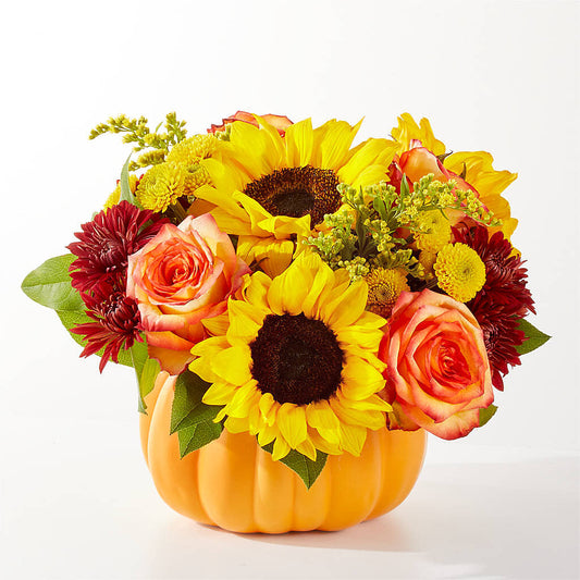 Golden Gourd Pumpkin Bouquet –  A Floral Gallery, Clayton MO