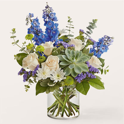 Cerulean Waves Bouquet –  A Floral Gallery, Clayton MO