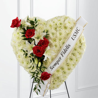 Heartfelt Hero Standing Heart –  A Floral Gallery, Clayton MO
