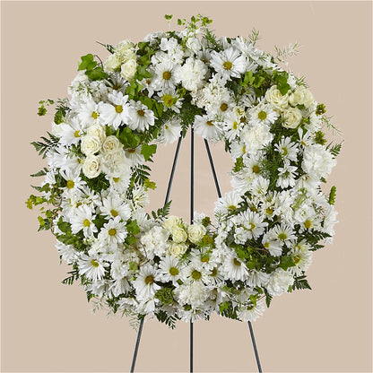 Faithful Wishes Wreath –  A Floral Gallery, Clayton MO