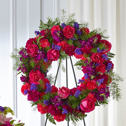 Calming Colors Wreath –  A Floral Gallery, Clayton MO