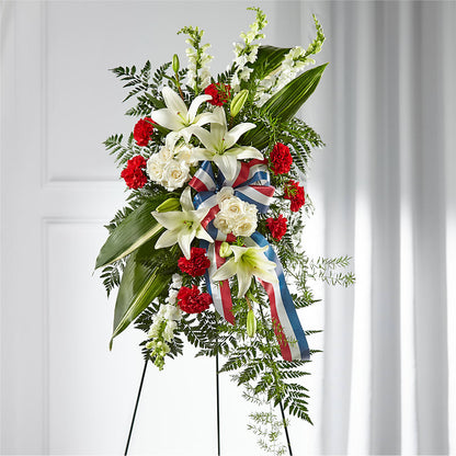 Stars of Life Standing Spray –  A Floral Gallery, Clayton MO