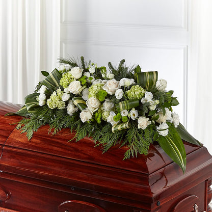 Hopeful Gesture Casket Spray –  A Floral Gallery, Clayton MO