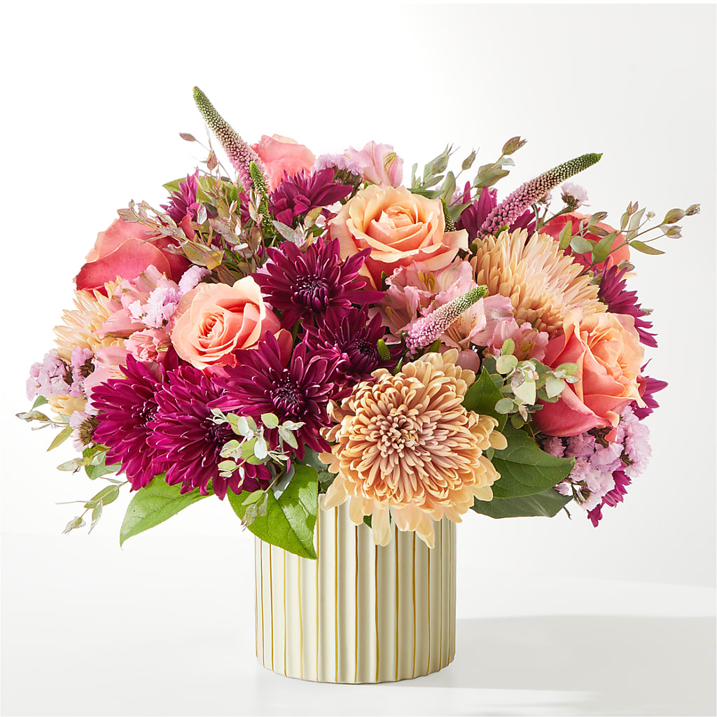 Berry Cobbler Bouquet with Ivory Vase –  A Floral Gallery, Clayton MO