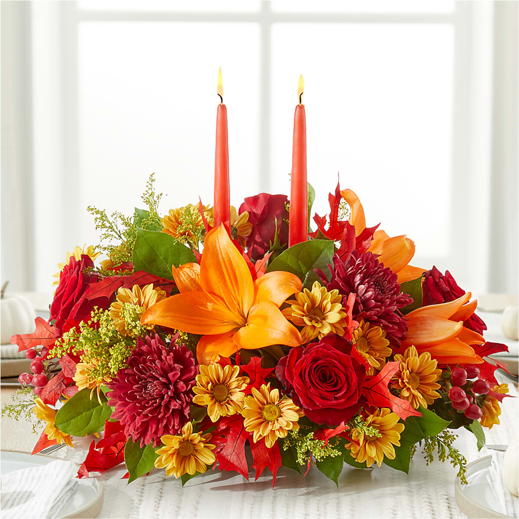 Autumn's Embrace Centerpiece –  A Floral Gallery, Clayton MO
