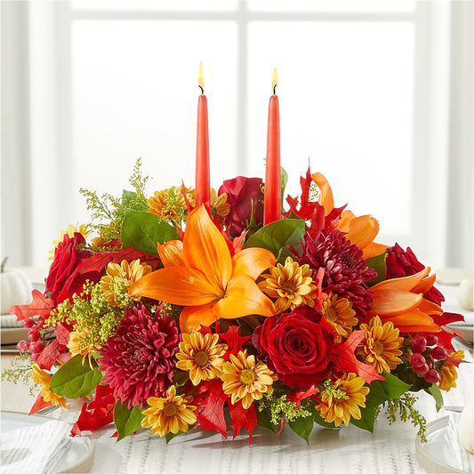 Autumn's Embrace Centerpiece –  A Floral Gallery, Clayton MO