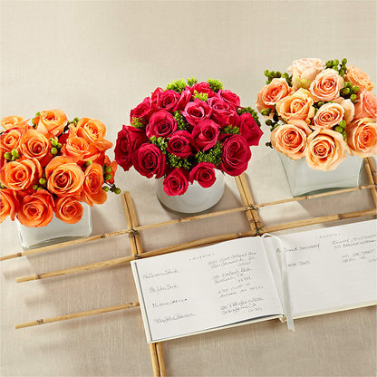 Dawn Rose Centerpiece –  A Floral Gallery, Clayton MO